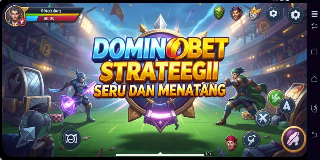 Tangkapan layar gameplay menampilkan pertarungan epik di DOMINOBET.