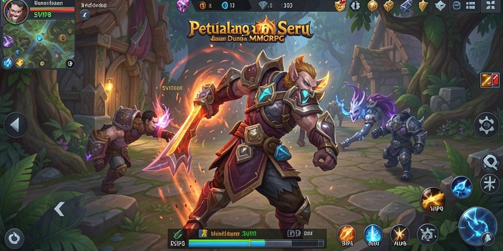 Tampilan gameplay menarik dari SVIP8 dalam dunia MMORPG.