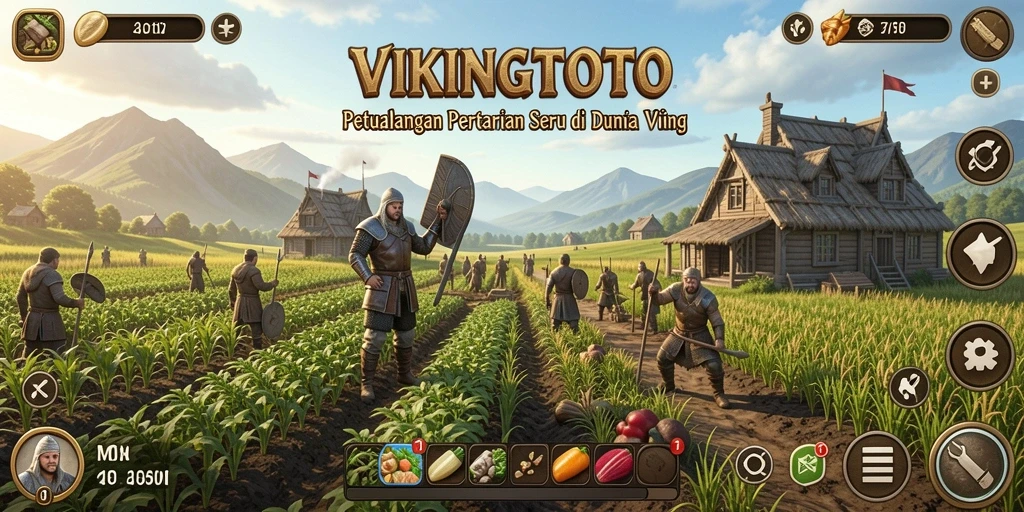 Tampilan menarik dari gameplay Farming di VIKINGTOTO.